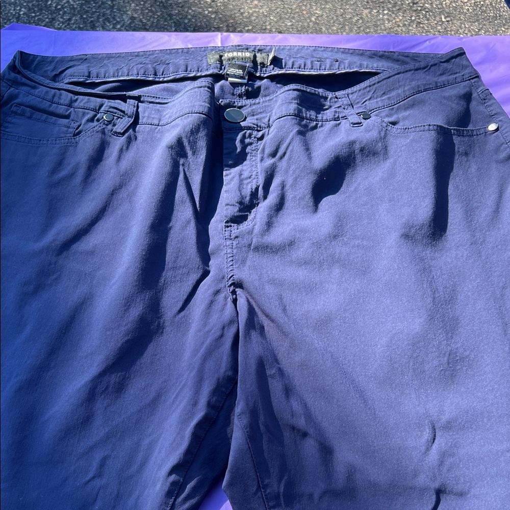 Torrid Deep Blue Relaxed Fit Pants